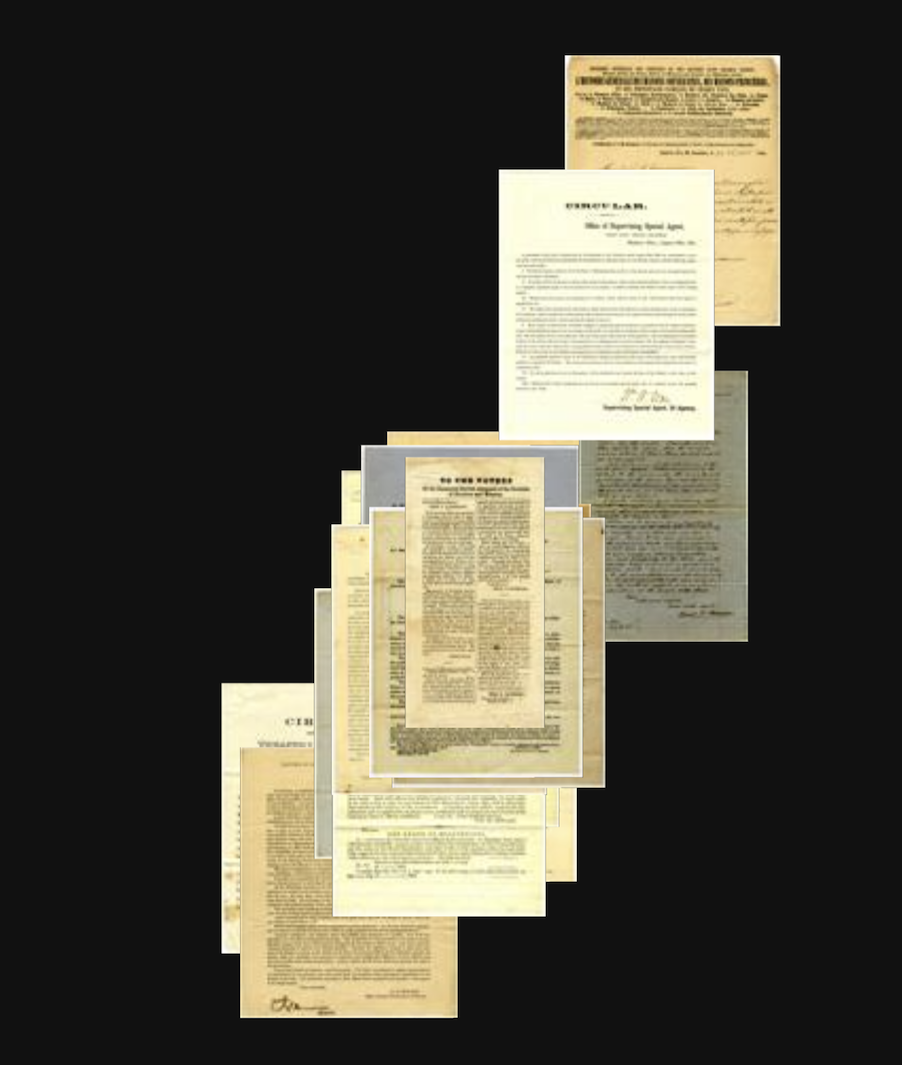 Examples of printed letters found in Cluster 7 of the PixPlot visualization